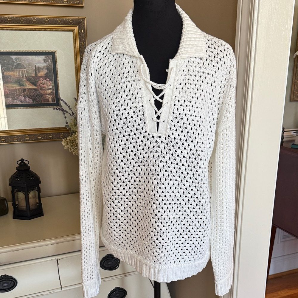 Cyrus Cream Knit Sweater - M - Great Conditiom